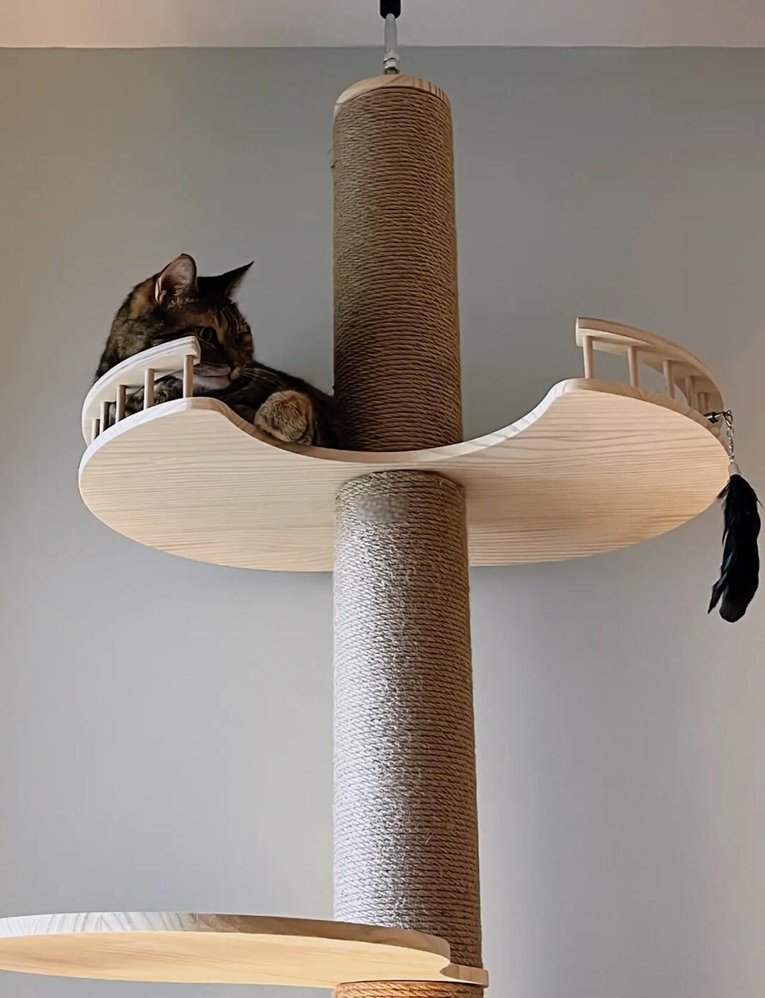 小户型福音 通天柱猫爬架的深度体验分享